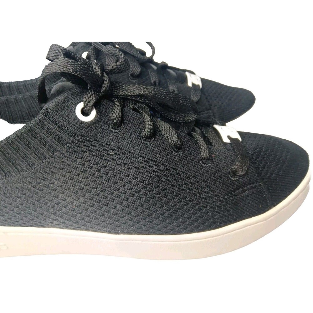 Michael Kors Skyler Shoes Women's Sz 9 Sneakers Black Fabric Upper Leather Trim - Picture 6 of 10